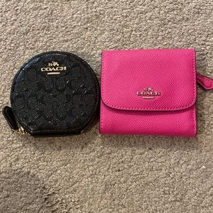 2 New coach items - small wallet and coin purse